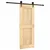 Produktbild 2 för Skjutdörr med beslag 80x210 cm massiv furu