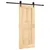 Produktbild 2 för Skjutdörr med beslag 85x210 cm massiv furu