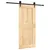 Produktbild 2 för Skjutdörr med beslag 90x210 cm massiv furu