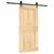 Produktbild 2 för Skjutdörr med beslag 95x210 cm massiv furu
