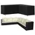 Produktbild 3 för L-format sofföverdrag 2 st 254x254x86 cm 420D oxfordtyg