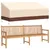 Produktbild 3 för Bänkskydd 3-sits 2 st 198x97x48/74 cm 600D oxford