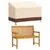 Produktbild 3 för Bänkskydd 2-sits 2 st 132x71x56/81 cm 600D oxfordtyg