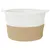 Produktbild 4 för Tvättkorg beige och vit Ø60x36 cm bomull