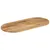 Produktbild 2 för Bordsskiva 90x40x2,5 cm oval massivt mangoträ