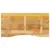 Produktbild 5 för Skrivbordsskiva med kurva 110x50x2,5 cm massivt grovt mangoträ