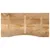 Produktbild 5 för Skrivbordsskiva med kurva 140x50x2,5 cm massivt grovt mangoträ
