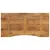 Produktbild 5 för Skrivbordsskiva med kurva 140x60x2,5 cm massivt grovt mangoträ