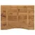 Produktbild 5 för Skrivbordsskiva med kurva 110x80x2,5 cm massivt grovt mangoträ