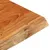 Produktbild 7 för Bordsskiva 80x80x2,5 cm fyrkantig massiv akacia levande kant