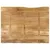 Produktbild 5 för Bordsskiva 90x80x2,5 cm levande kant massivt mangoträ