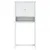 Produktbild 3 för Tvättmaskinskåp BERG vit 76x27x164,5 cm massivt trä
