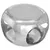 Produktbild 2 för Soffbord aluminium 50x50x30 cm silver