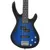 Produktbild 6 för Elektrisk basgitarr för nybörjare med väska blå&svart 4/4 46"