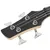 Produktbild 9 för Elektrisk basgitarr för nybörjare med väska blå&svart 4/4 46"
