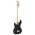 Produktbild 5 för Elektrisk basgitarr för nybörjare med väska brun&vit 4/4 46"