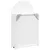 Produktbild 8 för Spegelskåp och LED-lampa bågformad vit 42x13x70 cm