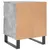 Produktbild 8 för Sängbord betonggrå 40x35x50 cm konstruerat trä