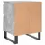 Produktbild 9 för Sängbord 2 st betonggrå 40x35x50 cm konstruerat trä