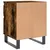 Produktbild 9 för Sängbord 2 st rökfärgad ek 40x35x50 cm konstruerat trä