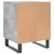 Produktbild 6 för Sängbord betonggrå 40x35x50 cm konstruerat trä