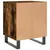 Produktbild 6 för Sängbord rökfärgad ek 40x35x50 cm konstruerat trä