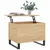 Produktbild 3 för Soffbord sonoma-ek 60x44,5x45 cm konstruerat trä