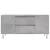 Produktbild 5 för Soffbord betonggrå 102x44,5x50 cm konstruerat trä