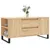 Produktbild 3 för Soffbord sonoma-ek 102x44,5x50 cm konstruerat trä