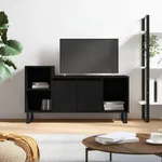TV-skåp svart 100x35x55 cm konstruerat trä