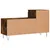 Produktbild 8 för Skoställ rökfärgad ek 102x36x60 cm konstruerat trä