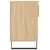 Produktbild 7 för Skohylla sonoma-ek 102x36x60 cm konstruerat trä