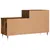 Produktbild 6 för Skoställ rökfärgad ek 102x36x60 cm konstruerat trä
