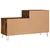 Produktbild 6 för Skoställ rökfärgad ek 102x36x60 cm konstruerat trä