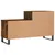 Produktbild 6 för Skoställ rökfärgad ek 102x36x60 cm konstruerat trä