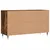 Produktbild 6 för Skoställ rökfärgad ek 102x36x60 cm konstruerat trä