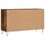 Produktbild 6 för Skoställ rökfärgad ek 102x36x60 cm konstruerat trä