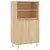 Produktbild 2 för Förvaringsskåp sonoma-ek 60x36x110 cm konstruerat trä