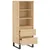 Produktbild 6 för Högskåp sonoma-ek 40x36x110 cm konstruerat trä