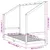 Produktbild 9 för Sängram för barnsäng vit 80x200 cm massiv furu