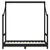 Produktbild 4 för Sängram för barnsäng svart 70x140 cm massiv furu