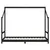 Produktbild 4 för Sängram för barn svart 90x190 cm massiv furu