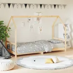 Sängram för barnsäng 80x200 cm massiv furu