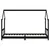 Produktbild 4 för Sängram för barnsäng svart 80x200 cm massiv furu
