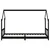 Produktbild 4 för Sängram för barnsäng svart 90x200 cm massiv furu