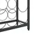 Produktbild 6 för Vinställ för 27 flaskor svart 34x18x100 cm smidesjärn