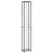 Produktbild 5 för Vinställ för 57 flaskor svart 34x18x200 cm smidesjärn