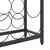 Produktbild 6 för Vinställ för 57 flaskor svart 34x18x200 cm smidesjärn