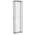 Produktbild 2 för Vinställ för 95 flaskor svart 54x18x200 cm smidesjärn