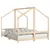 Produktbild 2 för Sängram för barnsäng 2x(80x200) cm massiv furu